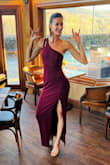 I absolutely love this dress! It has such a classy but sexy feel which was exactly what I was looking for. With being so tall, long and lean, dresses can be hard to find and fit. Absolutely love the dark burgundy color too! - Devon Z.