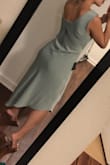 I really wanted this dress to work, it has no zipper and the whole on top is so narrow it was hard to get into it. I read that in other reviews but thought since I'm so tiny I'd make it work (nope)! Wish it had a zipper and the cowl neck didnt look great with my small bust. - Yesenia H.