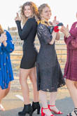 This dress was perfect for a semi formal dance my school put on- AND I can wear it to church! The fabric is super warm and thick.
The only issue I had was that whenever I walked it liked to inch up on my thighs but honestly it was no big deal! - Brooklyn H.