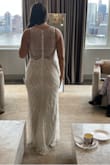 Very pretty! Really good quality in person and very sparkly! Not for me because I don't love the halter cut on myself, but worth a try on! - Marissa C.