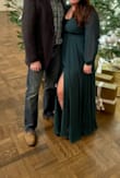 This is the 1st time I have ordered from Lulus. High-quality clothing for a reasonable price. The opening of this dress shows a LOT of cleavage. I wore a bandeau bra underneath and it worked perfectly. - Autumn C.