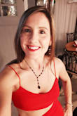 The dress was a little hard to get on but once I did, it fit great! Loved it! - Brittney C.