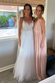 LOVED this dress! I wore it for my wedding and it was perfect! I recommend buying a size larger than you normally wear, since it runs small. I'm usually always a medium or size 6 in Lulus clothing, and I had to get the 8 in this dress. Such a great price for the quality of the dress and I got so many compliments! Highly recommend:) - Kasey V.