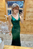 This dress was EVERYTHING I wanted the color was GORGEOUS & the perfect shade of green, the fit was flattering & the material was like butter. 10/10 recommend- I received so many complements! - Kaitlyn W.
