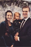 Very thick quality material! I am 18 weeks pregnant and gained about 12 pounds but this wrap still fits in my pre-pregnancy size. It was the perfect dress for a church Christmas music program. Blue does look different in different lighting. - Jessica S.