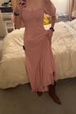 I'm the MOH in my friend's wedding and I fell in love with this dress, the bride-to-be also loves it! The only thing is I have to get the skirt shortened, but that's to be expected especially because I'm wearing cowboy boots for the country formal theme. I ordered this dress in an XS and S, but the XS fit perfectly so I didn't even try the small. I am obsessed with this dress, it makes me feel like a princess! - Grace L.