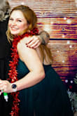 I wore this for a Christmas party and I loved it. Got a ton of compliments! The leg slits are high but I don't mind. :) - Tamsin P.