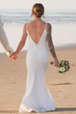 This dress was perfect for my big day. I am teeny tiny, barely almost 4'11. I didn't need to alter anything on this dress except the length and that's because I was barefoot on my wedding day - had I worn heels it would've been perfect. Never thought I'd find the perfect dress for me! 10/10! - Francesca D.