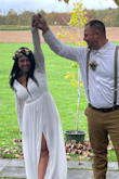 I planned a private elopement in 5 days, so I ordered this on a whim and had it overnighted. It was stunning and everything I wanted it to be! I am short so it was too long, but otherwise, it was perfect! - Nina C.