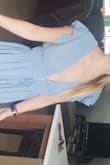 I ended up returning it because it was too loose on the chest, also very long. Love the color but wish they made a PETITE dress. XS should've fit me. - Kristina P.