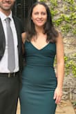 Got so many compliments on this dress. Perfect for pear-shaped body types. Sexy, elegant and comfortable. Got an XS even though I'm pretty large on my bottom half (post baby body) and it still fits great. - Astryd R.
