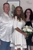 Being very curvy this dress definitely flatters the figure! I wore it as a wedding dress and it was perfect!!! It's very well made and the fabric is high quality. Love this dress!! I ordered a medium. - Jennifer J.