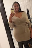 Not one moment went by that I felt self-conscious in this dress. Super comfortable and cute. Can wear as dressy or casual. I wore tights because it was chilly out but I would be comfortable without them as well. Overall, very happy with this purchase! - Bryanna C.