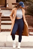 I absolutely love how perfect this coat looks! you can dress it up or down. I originally ordered a medium but returned it for a small and still was a little big feeling. - Miriam S.