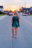 Loved it & could wear it without a bra with no issues! I loved the length and all even though I had seen some reviews saying it was too short! I wore 3-inch heels and it fit perfectly - Annabelle M.