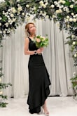 I am so happy that I choose this dress to go to my friend's wedding. Then I also got flowers that day. I am in love with this beautiful dress, it fits me perfectly. I have so many comments on my Facebook photos. Absolutely highly recommended. I am 5 feet tall and weigh 94lbs, I had the XS ( don't need to fix anything). - Diem C.