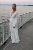 After our engagement photo session, we went to Hard Rock and I got many compliments about my dress. - Tiffany M.