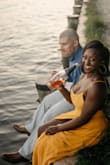 So lucky to have gotten this dress when it was restocked! It fit perfectly, no bra (34 D) short and thick! Perfect for engagement pictures! - Remi O.