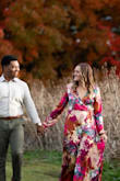 I wore this dress for my engagement photos and have received so many compliments! The colors are even more bold and vibrant in person! - Julia S.