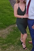 I was so impressed with this dress! The quality is amazing! It fits perfectly! The material is a little thick with elastic so it held me in perfectly! I have a postpartum belly and this dress covered it! Everyone gave me so many compliments too! - Elisabeth B.