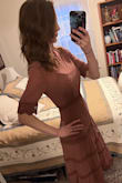 I am thin but also have a large bust, and if you're wondering if a small will accommodate that-- the answer is yes. My only complaint about this adorable yet sexy dress is that the slip underneath could provide more coverage. Since the dress is sheer. - Charlotte S.