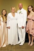 I saw several pictures before deciding to buy and it literally looks great on everyone. I am very self-conscious of my body and felt so beautiful in this dress! So many compliments! Was the perfect dress for our vow renewal! - Rebecca W.