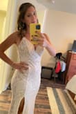 I wore this as my second dress/dancing dress for my wedding in southern Spain in October 2021 and it fit absolutely great on me. It was very comfortable for dancing. I also wore it for a dinner party back in the States with friends and family that could not make it to Spain and I was happy I could use it twice. I have big hips compared to my upper body so I thought it would accentuate it more and look awful but it actually fits very nicely around my hips. I had ordered 4 dresses from Lulus to try and this one was the winner. The pictures in my review are from the second time I wore the dress for our post-wedding dinner party, it pairs nicely with a cashmere shawl for colder weather. - Ana B.