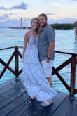 I bought this for a vacation in Cancun, and it was the perfect resort dress! Lightweight, but not see-through since it's lined. I loved how flowy it was in the breeze by the water. I'm tall (5'11"), and it was still long enough for me. I just tied the straps a little looser to add some length, which did make the V neckline plunge below where a bra would normally sit. I wore individual stick-on petals instead of a standard backless bra to accommodate for the deep V.  I also used a little garment tape to hold it in place up top, but that was just my personal preference. Would definitely recommend this dress! - Michelle P.