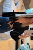 Sexy but not too revealing. I don't wear a bra with it so add just a small strip of tape so it stays secured to my chest. This was sexy with dark jeans for date night but will also look great with jean shorts and flats.
Also not sure why sometimes my pics show up sideways. Sorry! - Whitney B.