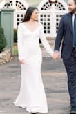 I purchased this dress last minute for our anniversary photos. The one I ordered from a different company didn't work out and I was panicked. The shipping was super quick and as soon as I tried on the dress, I was so happy. It fits like a dream and the quality is fantastic! It's a little big in the chest area for me, but I have a very small chest and it still looked beautiful. Would 100% recommend. - Carrie L.