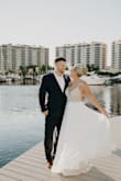 This was the perfect dress for my destination wedding. It did not wrinkle very much during my flight, and the small wrinkles came out easily with a steamer. I did have the front fully lined so you couldn't see the cups in pictures. It photographed and flowed beautifully! I also had better cups sewn in. I could not have been happier with this dress! - Caroline S.