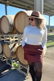 Beautiful and so soft. Fit a little big on my waist because I ordered a size bigger than my measurements. However, works for me because of my thighs. I love it! - Sonia J.