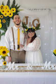 I had a small wedding and thought this dress would be perfect for me because I didn't want it too tight around my belly. It fit perfect except for my bust was a bit tight but still managed to wear it without it bothering me! - Glenda M.