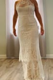 Got this on a whim because it was on super sale, its a size small but I would consider myself a size medium, but it fits perfectly. It's really a beautiful dress and very flattering. Looks so much more expensive than it was! The lace is so pretty yet still very comfortable. - Kerren E.