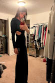 I liked the idea of this dress. The material is thick and great for a winter time event. I didnt like how my skin looked in the cut out  so I'm returning. :/ - Scarlett M.