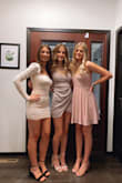 I wore this dress to my winter formal, it was super cute! The only issue was that the straps were a little bit long and they are not adjustable. Besides that the rest of the dress fit nicely and it is super affordable and worth the money! - Holly S.