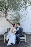 I would wear this veil every day if I could. It was beautiful. I got compliments on it all DAY long.
My mom came to the states from South Korea to see me after losing her mother, so we thought it'd be good to have an intimate wedding. I was super stressed since I got only 6 days to choose my wedding dress and a veil as well! At first, I would want to skip the veil... However the reviews said it's amazing to wear the veil together, so I bought it with my dress. BOOM!
The veil wasn't so wrinkly and stinky. But anyhow my friends ironed it a little bit and it looked perfect. Gorgeous, beautiful, mysterious.. absolutely loved the romantic and feminine details. I felt very bridal for sure. My wedding day was pretty windy, it also created the gorgeous yet bridal vibes to worth taking pictures.
PLUS, It is fairly see-through (it's a mesh) so didn't need to worry about putting some makeup on the back too thick. I got a huge scar on my back and the veil helped me. Still obsessed, I kept the veil in my closet. - Gayeong K.