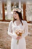 I bought this dress for my 5th wedding anniversary photoshoot. The dress looks so beautiful and I love the way it fits. The dress details are so special and just perfect for a special day. I highly recommend this dress! Love it! - Frances C.