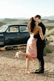 This dress was the perfect piece for my engagement photos! Fit just right, and the slit length is perfect. - Hallie S.