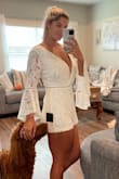 Great fit. Is fitted around the waist. But is overall very true to size! - Kaitlyn B.