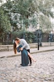 I bought this hot little number for our engagement session and it did not disappoint. Of course, I had to have it hemmed at the bottom because of my height but it looks stunning on and I have received tons of compliments.
Currently looking for an excuse to wear again! - Kayla R.
