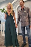 I wore this dress for my wedding and it was beautiful and comfortable. It was about an inch long but was fine with heels. I would recommend it!! - Sarah H.