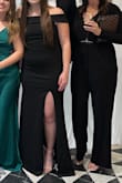 I'm normally a size M but ordered a S based on other reviews and it fit perfectly. Very flattering and got tons of compliments. Perfect length with my heels ~ about 3-4 inches. - Olivia M.
