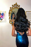The dress was perfect for the Mardi Gras ball I attended. Loved the peacock blue color. Wish it had been a little longer but I just wore shorter heels. Overall 5 stars! - Michelle N.
