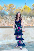 I wore this dress to a wedding this past weekend and got so many compliments. I have never felt prettier. Also normally this shape of dress doesn't look good on my curvy body but was pleasantly surprised that I found this dress comfortable and flattering. - Katherine O.