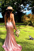 I wore this for my wedding elopement and it was PERFECT! The fabric is stretchy so you can go down a size and have it fit snugly. The quality is great. I LOVE IT! - Christie M.