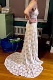 I ordered a couple of dresses. They were all lovely, but I really loved the simplicity of this one. The lace pattern is beautiful and it has just enough stretch to be comfortable. I am going to add a sparkly belt to complete the look but I think it's a lovely combination of classic and boho! - Corrin R.