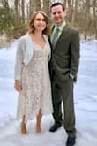 I loved this dress! It was definitely tight, I'd consider sizing up. - Rachael C.