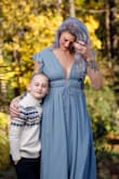 I got this dress to have professional photos taken with my little. It was perfect and amazing quality for the price. Followed fellow reviewers for sizing and it was spot on. - Morgan B.