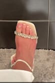 bought these for my wedding and they are perfect! I love the square toe and crossed straps, cannot wait to see them on with my dress! - Jordyn B.